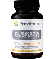 Proviform Vitamine B12 10.000mcg combi actief folaat 60 Zuigtabletten - thumbnail