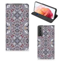 Samsung Galaxy S21 | Standcase | Flower Tiles - thumbnail
