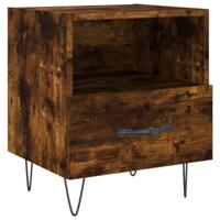 Nachtkastjes 2 st 40x35x47,5 cm bewerkt hout gerookt eikenkleur - thumbnail