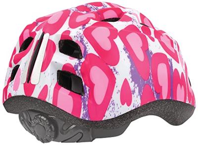 Polisport kinderhelm glitterhearts. maat: s (52/56 cm), kleur: roze