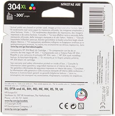 Originele inkt cartridge HP 304XL Tricolor - thumbnail