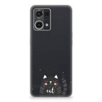 OPPO Reno7 4G Telefoonhoesje met Naam Cat Good Day - thumbnail