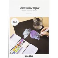 Creativ Company Https://www.cchobby.nl/aquarelpapier-a4-vel-210x297-mm-230-gr-zwart-15-vel-1-doos - thumbnail