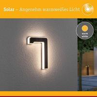 Paulmann 79848 4000870798485 Huisnummerlamp op zonne-energie Energielabel: G (A - G) 0.20 W Warmwit Zwart - thumbnail