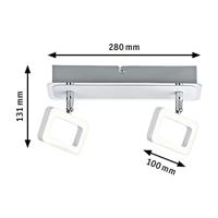 Paulmann Frame 66639 LED-plafondspot 9 W Wit (mat), Chroom - thumbnail