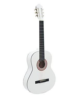 Dimavery AC-303 akoestische klassieke gitaar 4/4 wit met tas