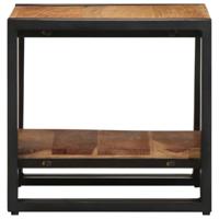 Salontafel Bruin 40 x 40 x 38 cm Massief acaciahout - thumbnail