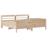 Bedframe zonder matras massief grenenhout 180x200 cm - thumbnail