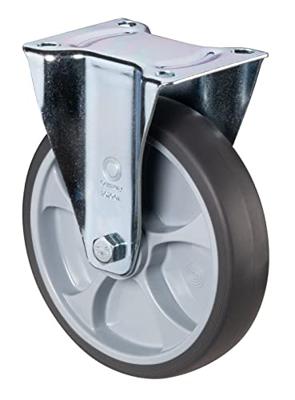 BS Rollen Bokwiel | wiel-d. 80 mm draagvermogen 100 kg | thermoplastisch kunststof | plaat L104xB80 mm | 1 stuk - L410.B44.081 L410.B44.081
