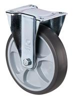 BS Rollen Bokwiel | wiel-d. 80 mm draagvermogen 100 kg | thermoplastisch kunststof | plaat L104xB80 mm | 1 stuk - L410.B44.081 L410.B44.081 - thumbnail