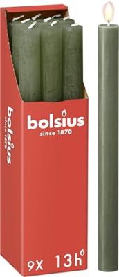 Bolsius rustiek tafelkaars olive Bolsius rustiek tafelkaars olive