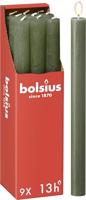 Bolsius rustiek tafelkaars olive - thumbnail