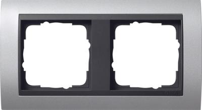 Gira Event Aluminium / Antraciet 2-voudig