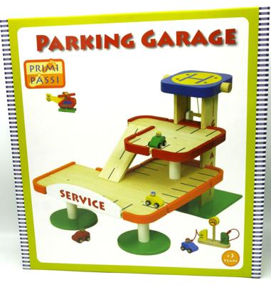 Jonotoys Primi passi parkeer garage van hout