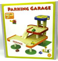 Jonotoys Primi passi parkeer garage van hout - thumbnail