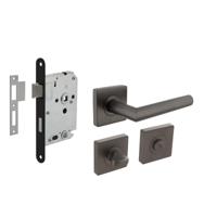 Intersteel Compleet deurklinksetBastian vierkant antraciet toilet - 0029.174799 - thumbnail