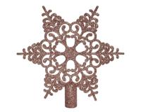 Decoris Piek sneeuwvlok 20,5x19cm poederroze - thumbnail
