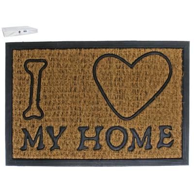 Deurmat Kokos-Rubber Love My Home - 40 x 60 cm