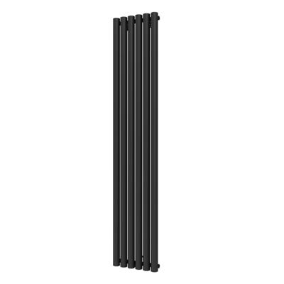 Designradiator Plieger Trento 814 Watt Middenaansluiting 180x35 cm Black Graphite