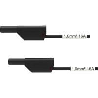 Schützinger VSFK 8500 / SIL1 / 100 / SW Veiligheidsmeetsnoer 4mm-stekker 4mm-stekker 100.00 cm Zwart 1 stuk(s) - thumbnail