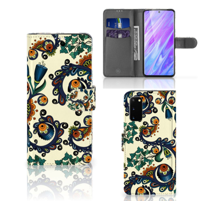 Wallet Case Samsung Galaxy S20 Barok Flower Wallet Case Samsung Galaxy S20 Barok Flower