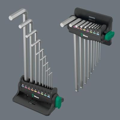 Wera 950/9 Hex-Plus 8 Stiftsleutelset, metrisch, verchroomd, 9-delig - 05022102001 - thumbnail