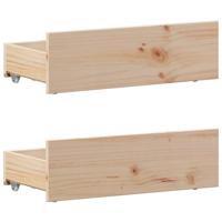 Bedframe zonder matras met hoofdbord grenenhout 90x200 cm - thumbnail