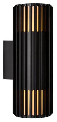 Enzo Nordlux wandlamp aludra rond dubbel 2x e27 zwart ip54 - 4800943 Enzo Nordlux wandlamp aludra rond dubbel 2x e27 zwart ip54 - 4800943