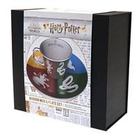 Harry Potter - Houses Mirror Mug & Plate Set - thumbnail