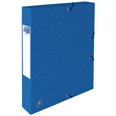 Elastobox oxford top file+ a4 40mm blauw | 9 stuks