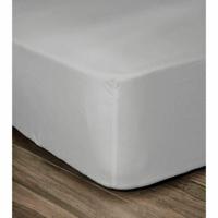 LOVELY HOME Hoeslaken 100% katoen 90x190x30 cm lichtgrijs - thumbnail