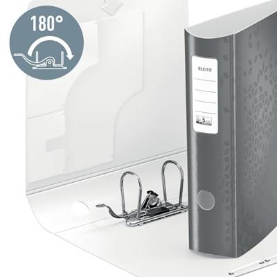 Leitz Ordner 1106 Active WOW DIN A4 Rugbreedte: 82 mm IJsblauw (metallic) 2 beugels 1106-00-36 - thumbnail