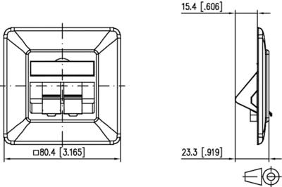 Metz Connect 130B20D21002KE Netwerkdoos Inbouw (in muur) Inzet met centraalstuk en frame Zonder connectoren 2 poorten Zuiver wit (RAL 9010) Metz Connect 130B20D21002KE Netwerkdoos Inbouw (in muur) Inzet met centraalstuk en frame Zonder connectoren 2 poorten Zuiver wit (RAL 9010)
