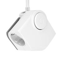 REV 0015400103 Stekkerdoos met schakelaar 2-voudig Wit Platte stekker 1 stuk(s) - thumbnail