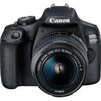 Canon EOS-2000D Digitale spiegelreflexcamera Incl. EF-S 18-55 mm IS II lens 24.1 Mpix Zwart Optische zoeker, Met ingebouwde flitser, WiFi, Full-HD - thumbnail