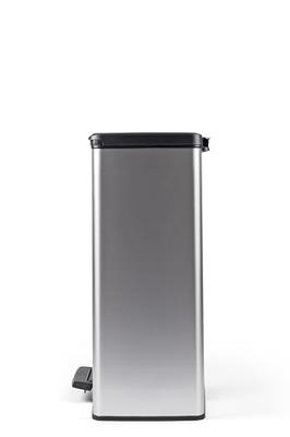 Curver Deco bin slim 254619 Afvalbak 52 l (b x h x d) 486 x 615 x 284 mm Zilver, Zwart 1 stuk(s)