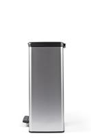 Curver Deco bin slim 254619 Afvalbak 52 l (b x h x d) 486 x 615 x 284 mm Zilver, Zwart 1 stuk(s) - thumbnail