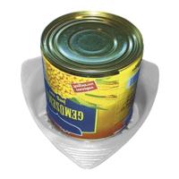 Fackelmann food&more conservenblik zeef wit - thumbnail