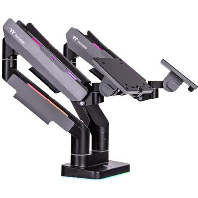 Thermaltake GEA-MSR-DMSBLK-01 flat panel bureau steun 88,9 cm (35 ) Zwart, Grijs Thermaltake GEA-MSR-DMSBLK-01 flat panel bureau steun 88,9 cm (35 ) Zwart, Grijs