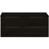 Seville Badmeubelset 120 cm - 4 Laden - Wastafelblad Black Oak Edge Greep - thumbnail