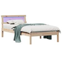 Bedframe Bruin 75 x 190 cm Massief grenenhout - thumbnail