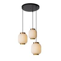 Lucide GOSSE - Hanglamp - 3xE27 - Wit - thumbnail