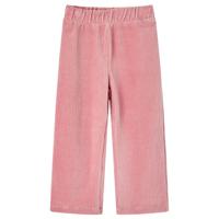 VidaXL Kinderbroek 128 ribfluweel lichtroze - thumbnail