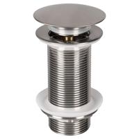 Wastafel Afvoerplug Differnz Pop Up Design 9.8 cm Mat Chroom - thumbnail