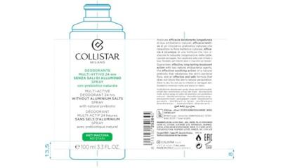 Collistar Perfect Body Multi-Active Deodorant 24 Hours 100ml