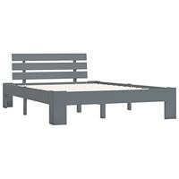 Bedframe massief grenenhout grijs 120x200 cm - thumbnail