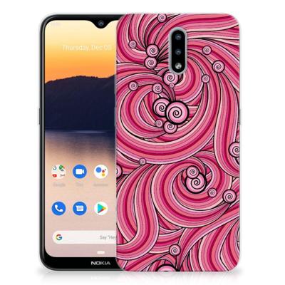 Nokia 2.3 | Hoesje maken | Swirl Pink Nokia 2.3 | Hoesje maken | Swirl Pink