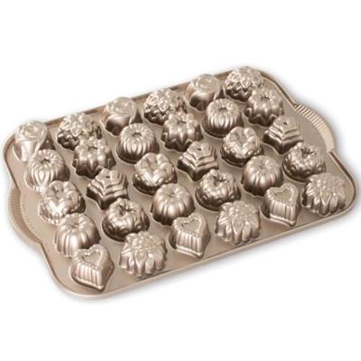 Nordic Ware Bakvorm Teacakes & Candies Bundt Koper - 30 stuks