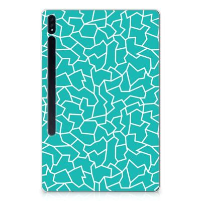 Samsung Galaxy Tab S7 Plus | S8 Plus Tablethoes Cracks Blue Samsung Galaxy Tab S7 Plus | S8 Plus Tablethoes Cracks Blue