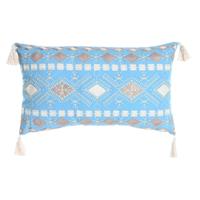 Kussen DKD Home Decor 60 x 15 x 35 cm Blauw Wit - thumbnail